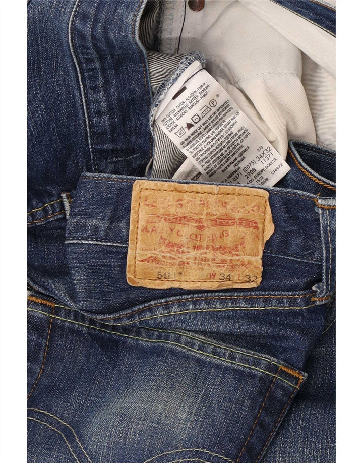 Levi's Uomo 501 Jeans dritti W34 L32 Cotone Blu