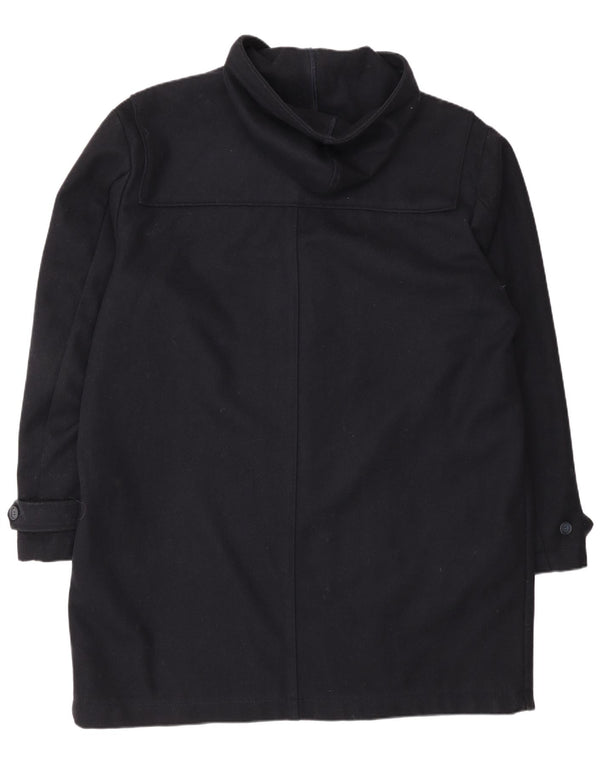 Montgomery da uomo con cappuccio Rifle UK 42 XL Lana blu navy