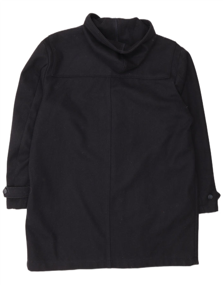Montgomery da uomo con cappuccio Rifle UK 42 XL Lana blu navy