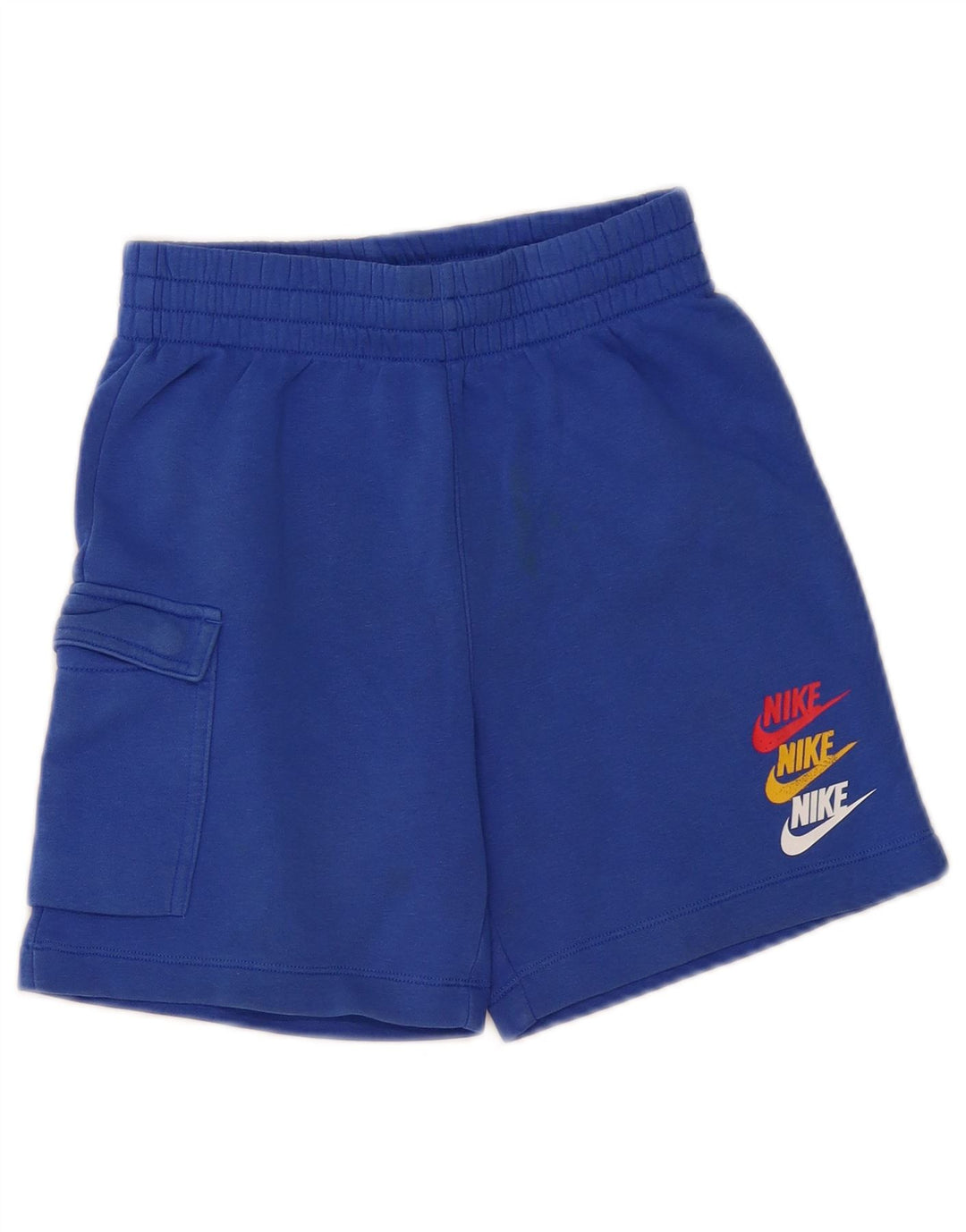 Pantaloncini sportivi con grafica NIKE da ragazzo 10-11 anni in cotone blu medio