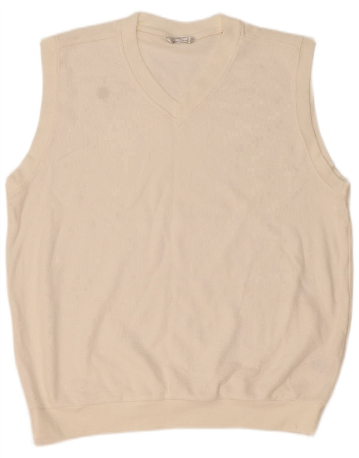 Canotta da uomo Marks & Spencer grande in cotone bianco
