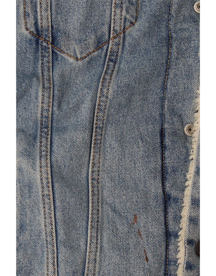 Giacca in denim Sherpa da uomo Levi's UK 40 grande blu