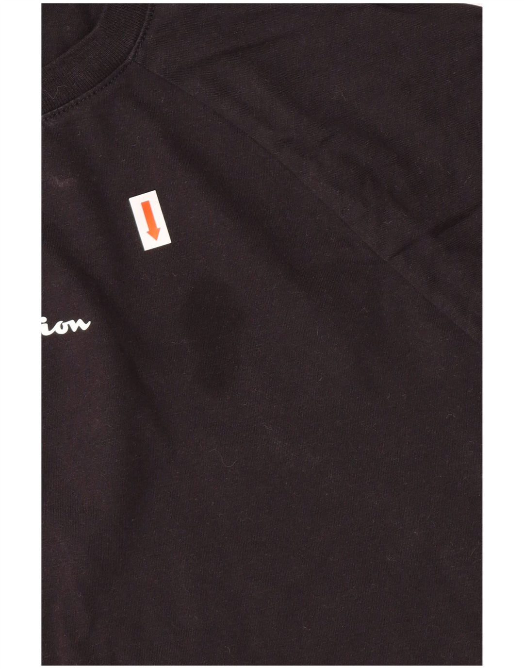 T-shirt grafica da donna Champion Top XL in cotone nero