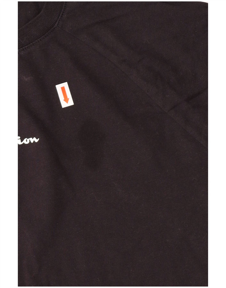 T-shirt grafica da donna Champion Top XL in cotone nero