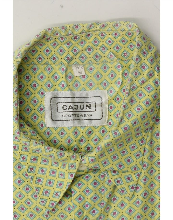 Camicia da uomo a maniche corte CAJUN verde medio maculato