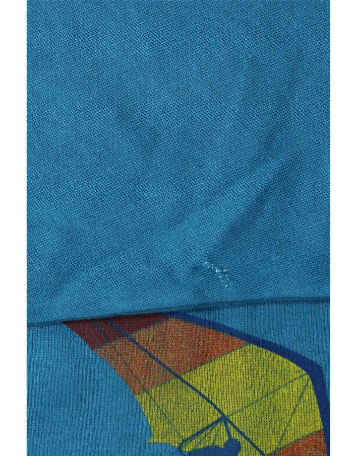 Felpa grafica da uomo Parmalat, maglione grande, cotone blu