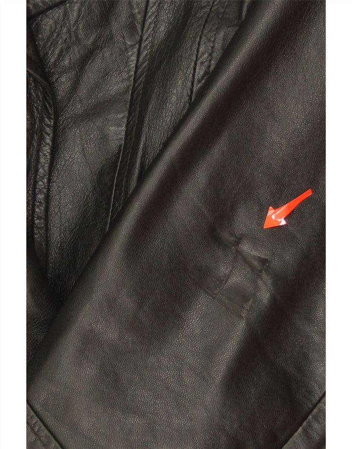 ESSEBI Womens Leather Jacket IT 44 Medium Black Vintage Essebi and Second-Hand Essebi from Messina Hembry 