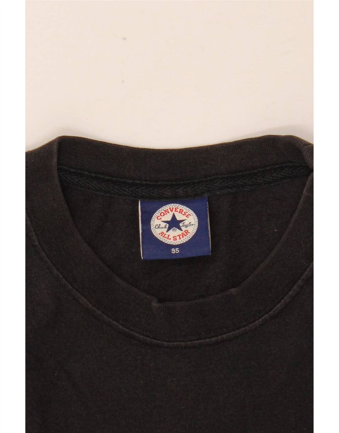 CONVERSE T-shirt grafica da uomo Chuck Taylor Top nera media