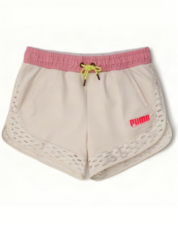Puma Pantaloncini sportivi Sophia Webster da donna UK 10 Small White Colourblock