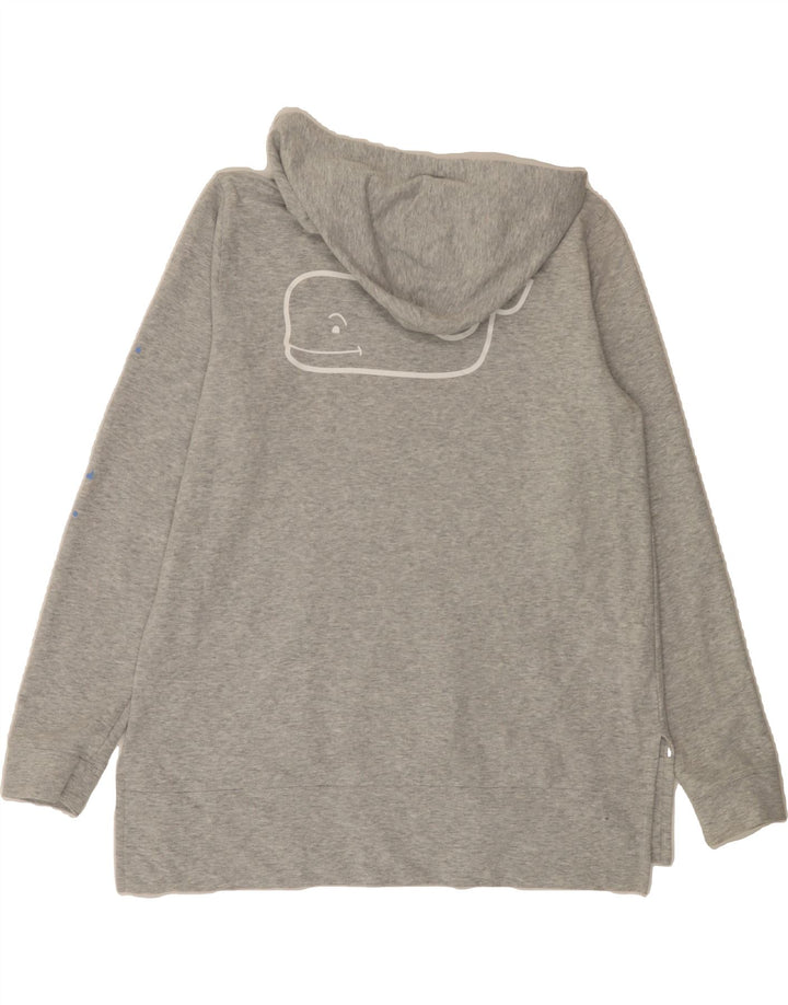 VINEYARD VINES Mens Graphic Hoodie Jumper Medium Grey Cotton Vintage Vineyard Vines and Second-Hand Vineyard Vines from Messina Hembry 