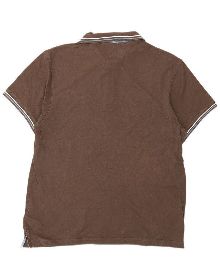 Polo da uomo CHAMPION Heritage Fit XL in cotone marrone