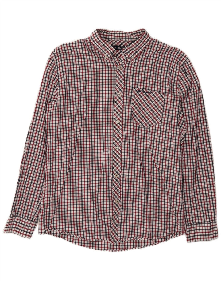 Camicia da uomo Ben Sherman in cotone a quadri multicolore grande