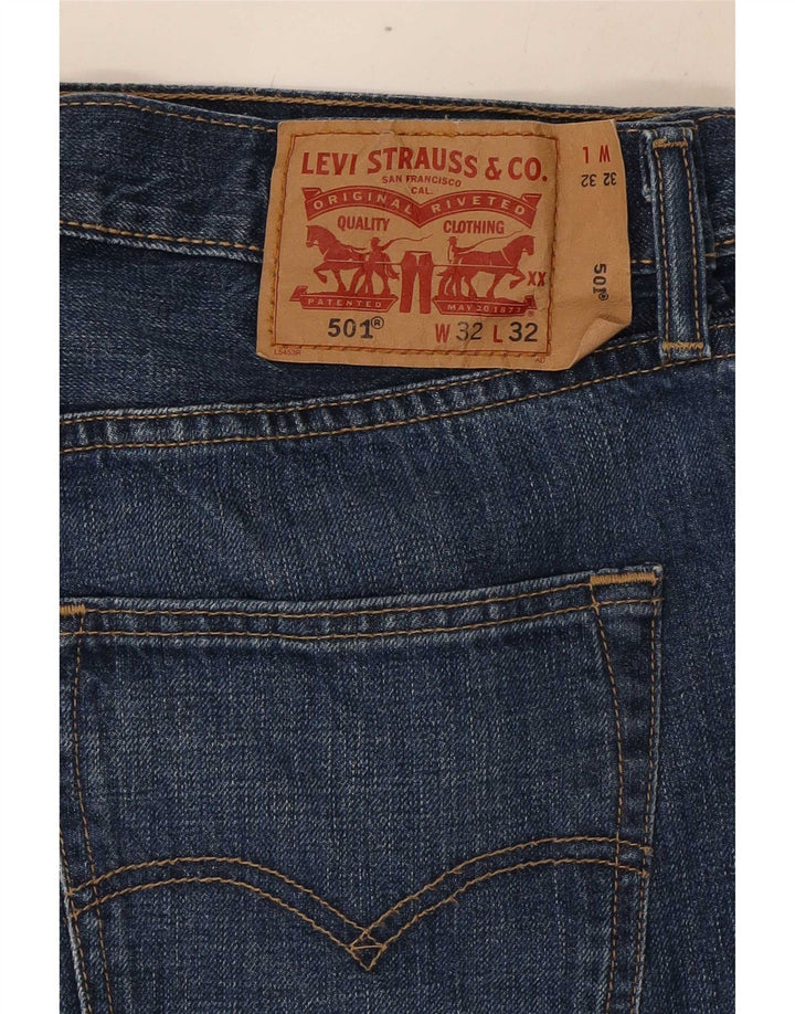 Levi's Uomo 501 Jeans dritti W32 L32 Cotone blu navy