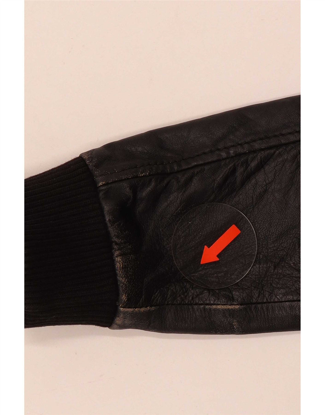 Giacca in pelle da uomo Pull & Bear UK 36 Small Black Colourblock