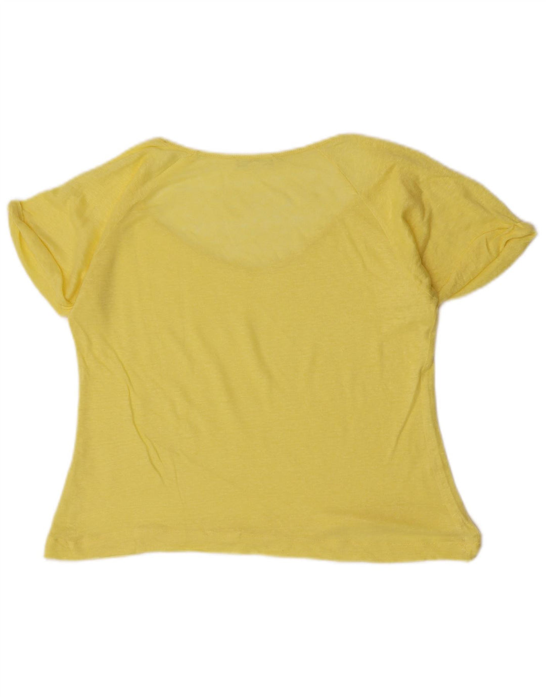 T-shirt Zara da donna Top UK 12 giallo medio