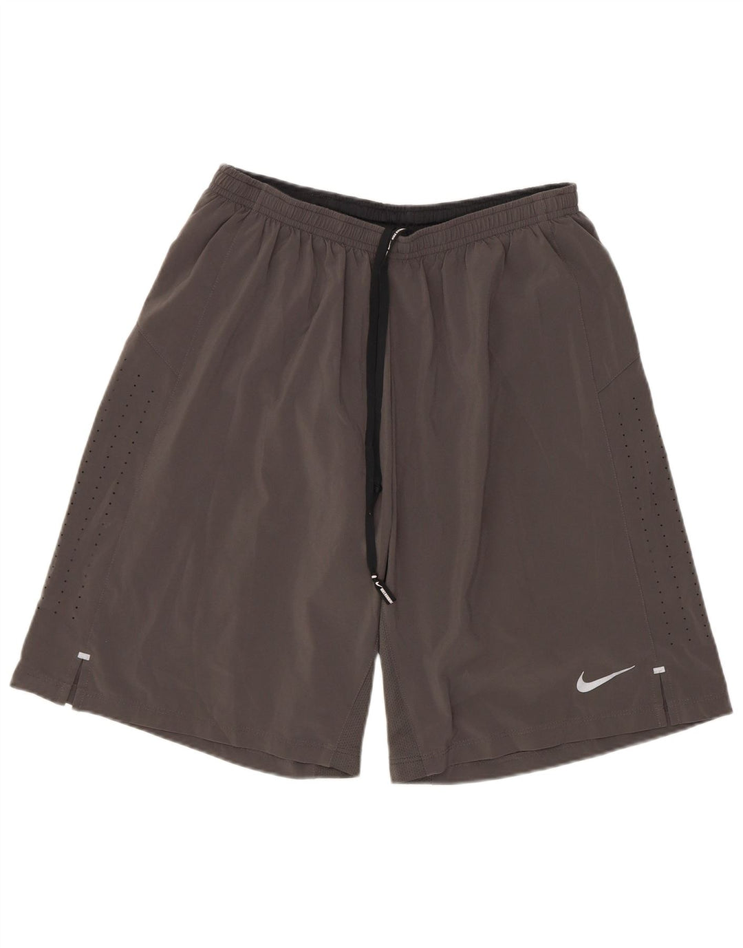 Pantaloncini sportivi Nike da uomo in poliestere grigio medio