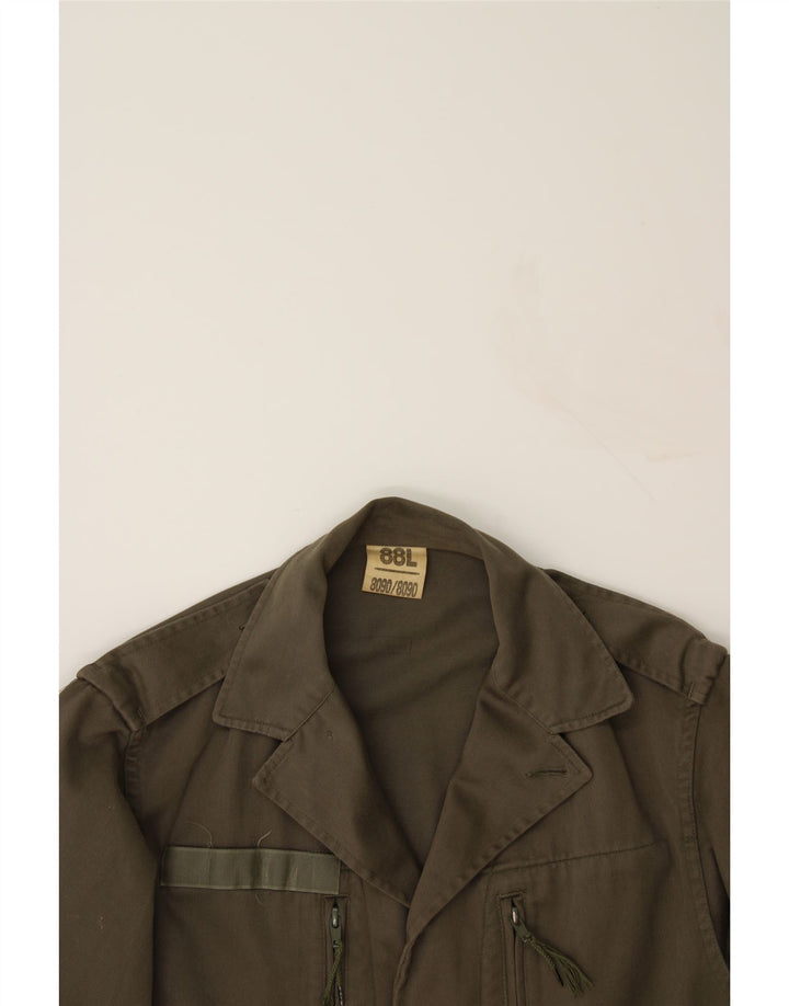 VINTAGE Mens Military Jacket UK 36 Small Khaki Vintage Vintage and Second-Hand Vintage from Messina Hembry 
