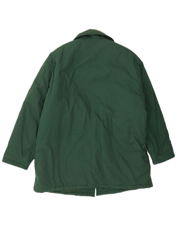 VINTAGE Womens Oversized Overcoat UK 16 Large Green
