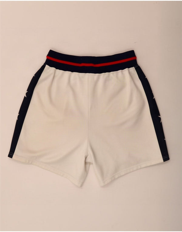 Pantaloncini sportivi grafici da uomo Champion UK 16 Large Poliestere color block bianco