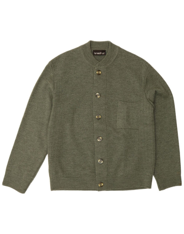 Maglione cardigan da uomo vestibilità regolare Breidhof EU 52 grande verde