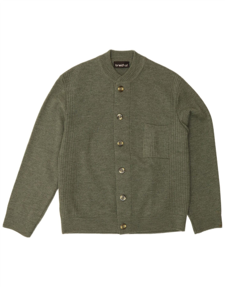 Maglione cardigan da uomo vestibilità regolare Breidhof EU 52 grande verde