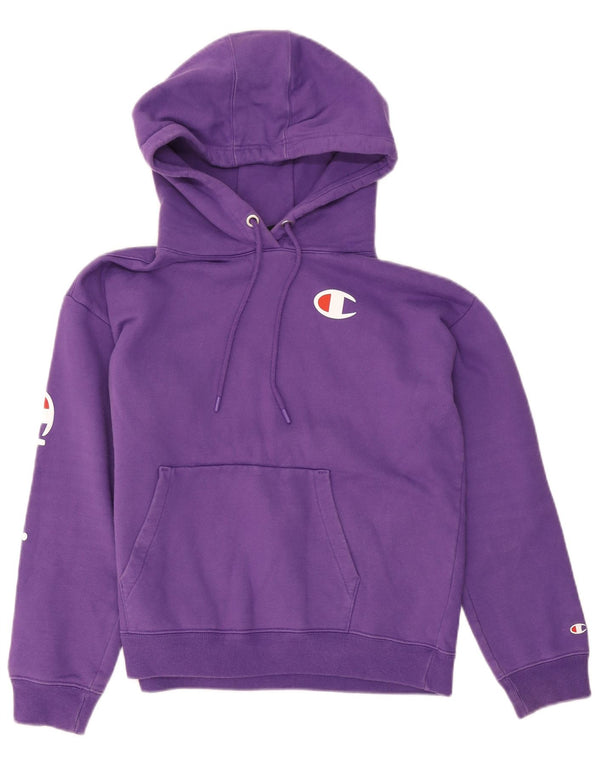 Maglione con cappuccio oversize grafico da donna CHAMPION UK 14 Cotone viola medio