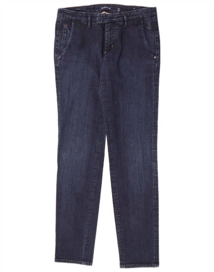 Jeans slim da donna Jeckerson W33 L33 cotone blu navy