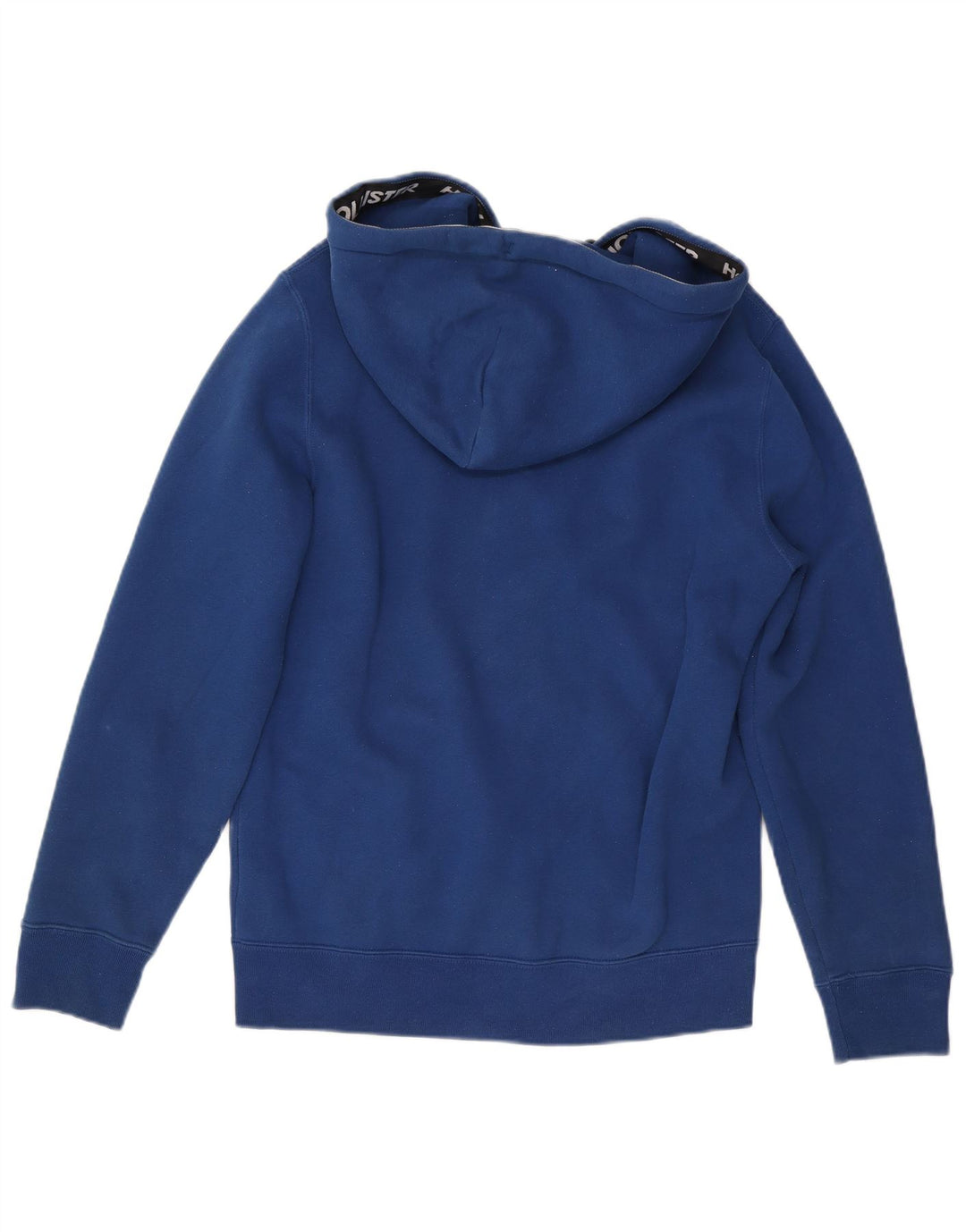 Maglione con cappuccio e zip da uomo HOLLISTER in cotone blu medio