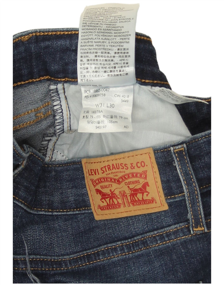 Jeans skinny a vita alta Levi's 721 da donna W31 L30 in cotone blu