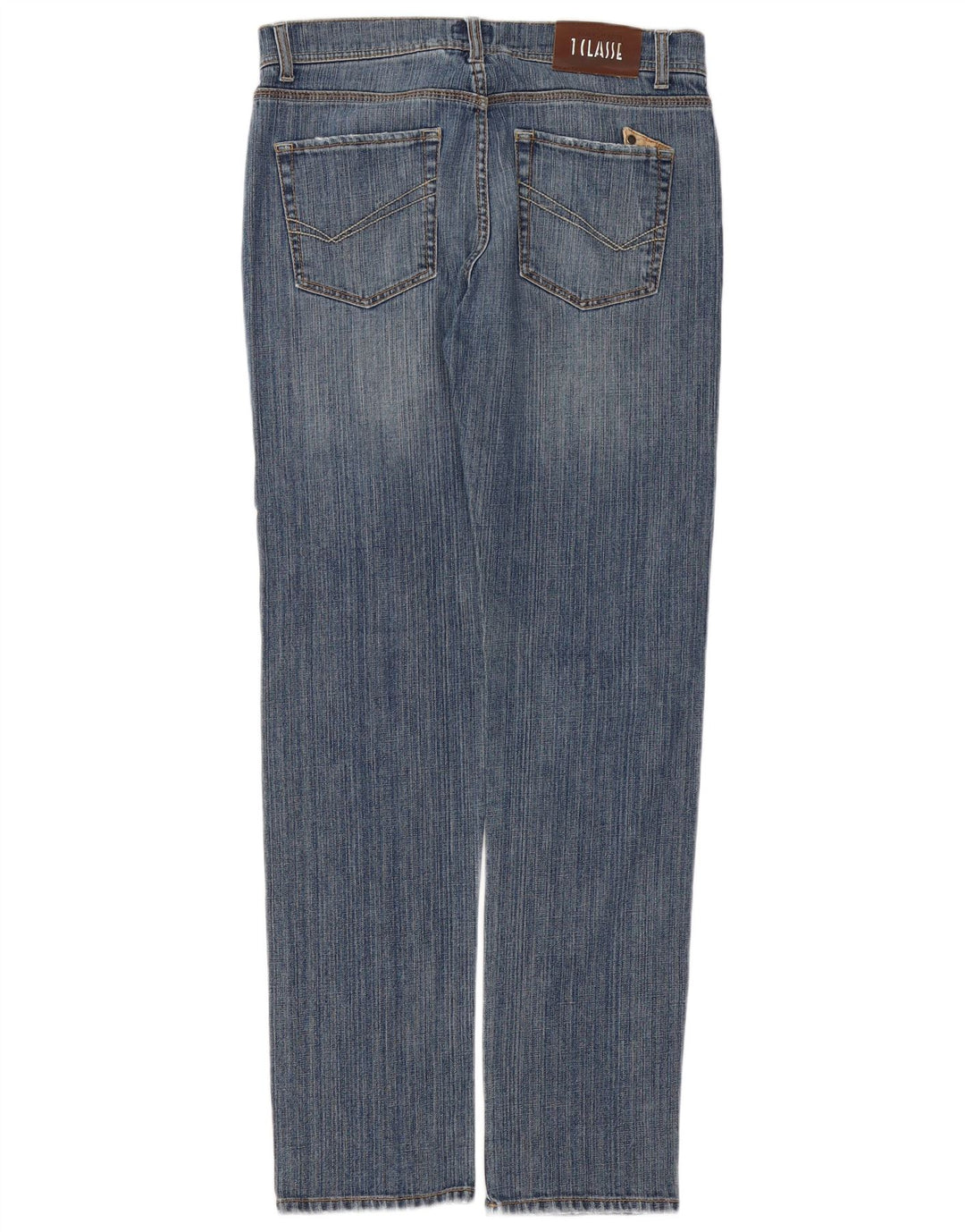 ALVIERO MARTINI Jeans dritti da uomo W33 L33 Blu Cotone