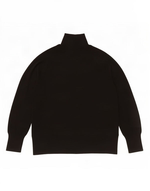 Maglione a collo alto oversize da donna Zara UK 10 piccolo in viscosa nera