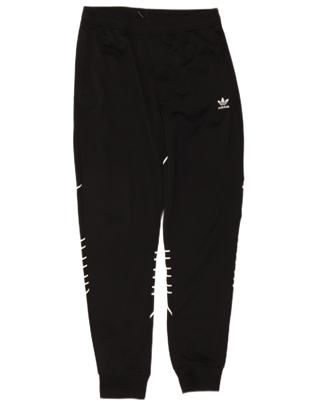 Pantaloni da tuta con grafica Adidas da ragazzo, pantaloni da jogging, 13-14 anni, poliestere nero
