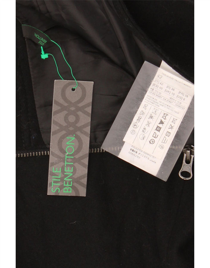 Minigonna Donna Benetton IT 42 Media W30 Nera Lana