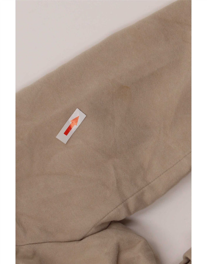 Giacca blazer a 4 bottoni da donna Zara UK 6 XS cotone beige