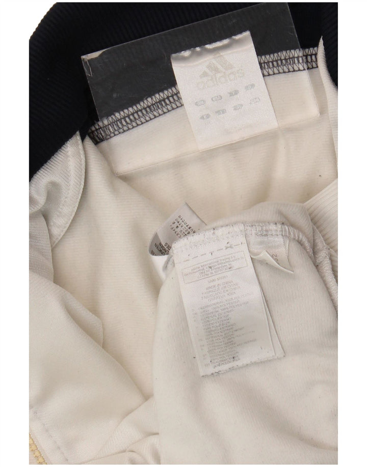 Giacca da tuta da uomo Adidas UK 38/40 Medium White Colourblock