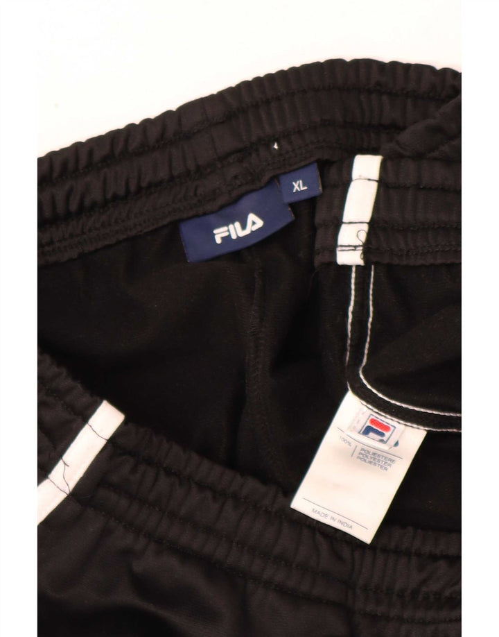 Pantaloni da tuta regolari da uomo Fila XL poliestere nero