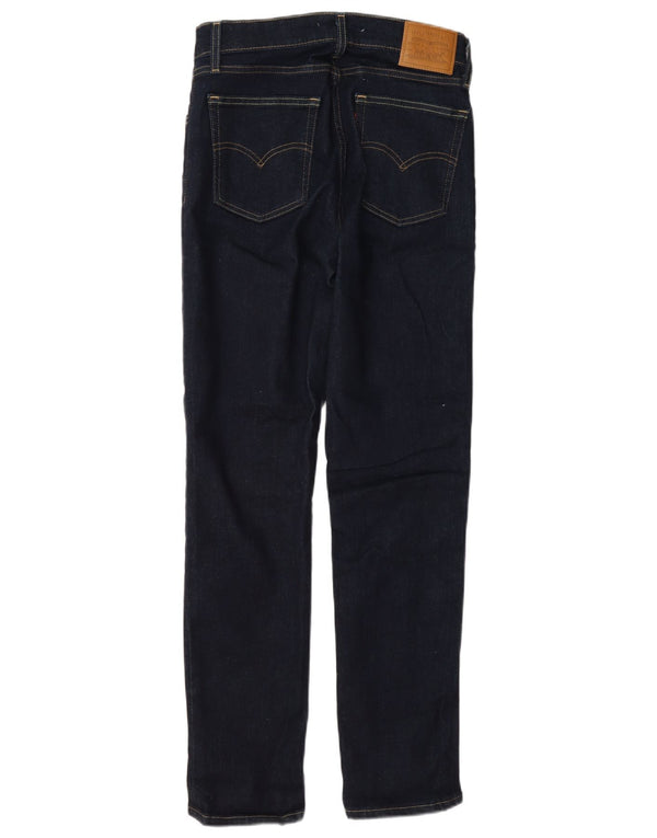 Jeans dritti a vita alta Levi's 724 da donna W27 L30 cotone blu navy