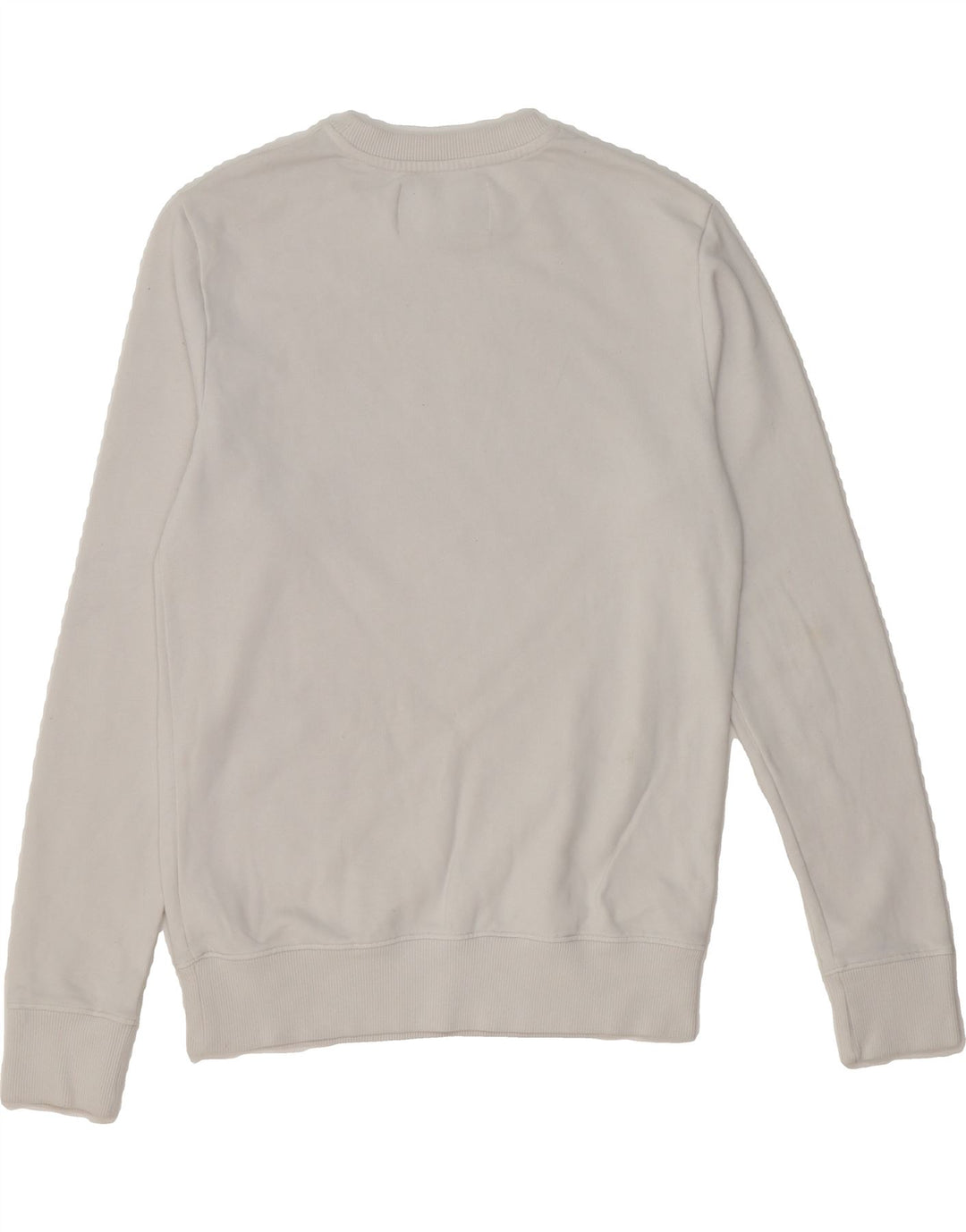 CALVIN KLEIN JEANS Womens Graphic Sweatshirt Jumper UK 10 Small White Vintage Calvin Klein Jeans and Second-Hand Calvin Klein Jeans from Messina Hembry 
