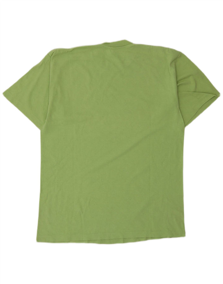 T-shirt grafica da uomo Champion Top grande in cotone verde