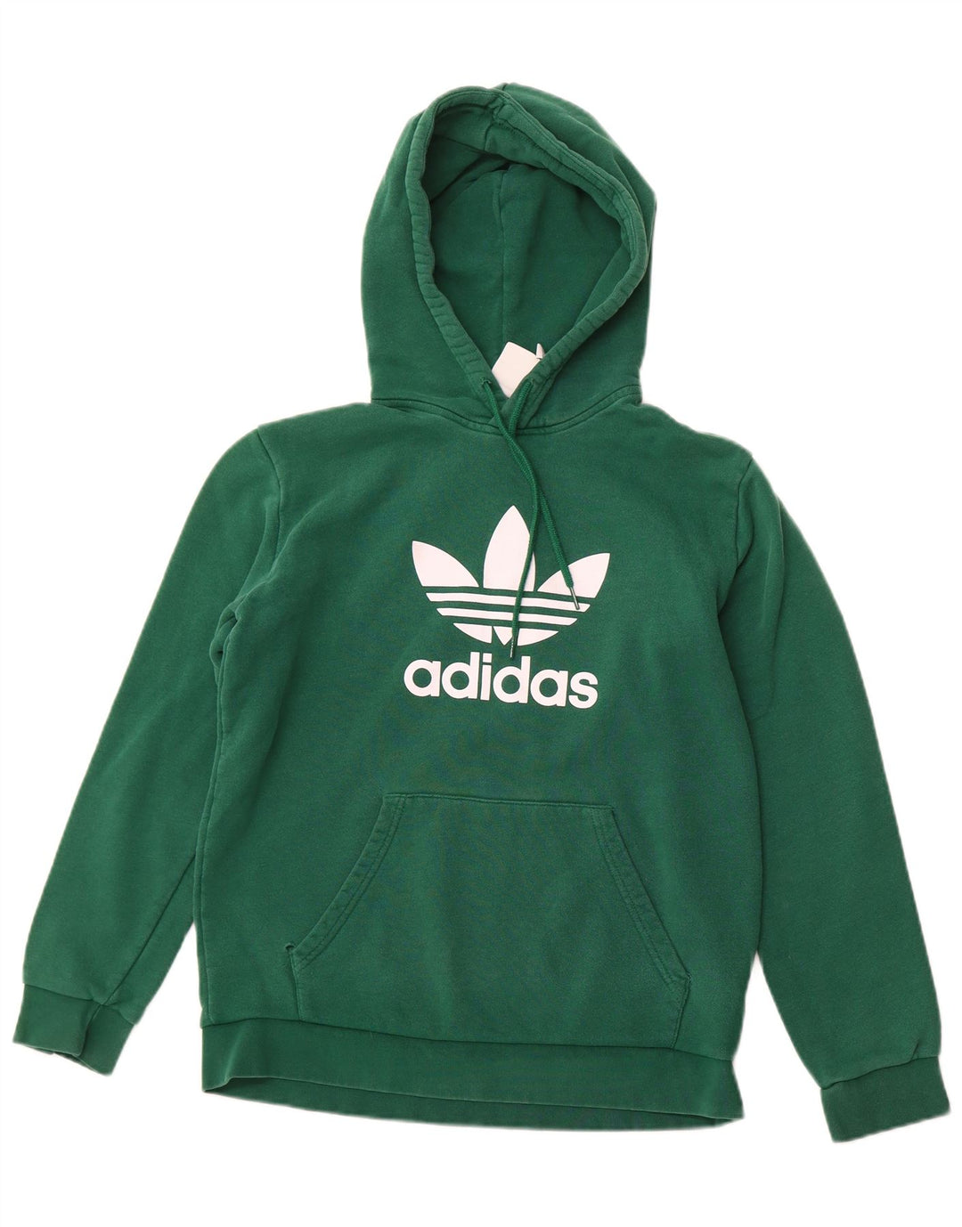 Maglione con cappuccio grafico da uomo ADIDAS in cotone verde medio