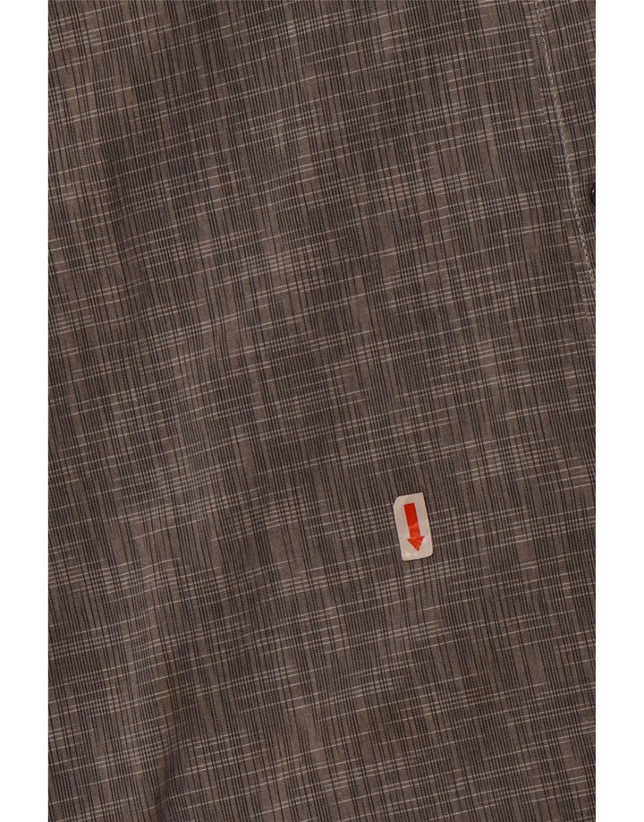 Camicia slim fit da uomo Calvin Klein Jeans in cotone chiazzato grigio medio