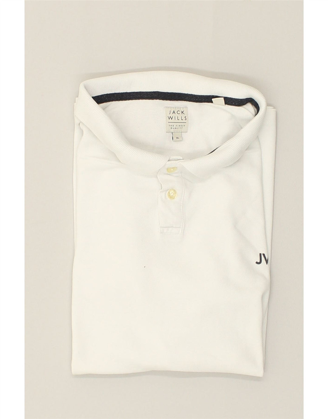 JACK WILLS Womens Polo Shirt UK 18 XL White | Vintage Jack Wills | Thrift | Second-Hand Jack Wills | Used Clothing | Messina Hembry 