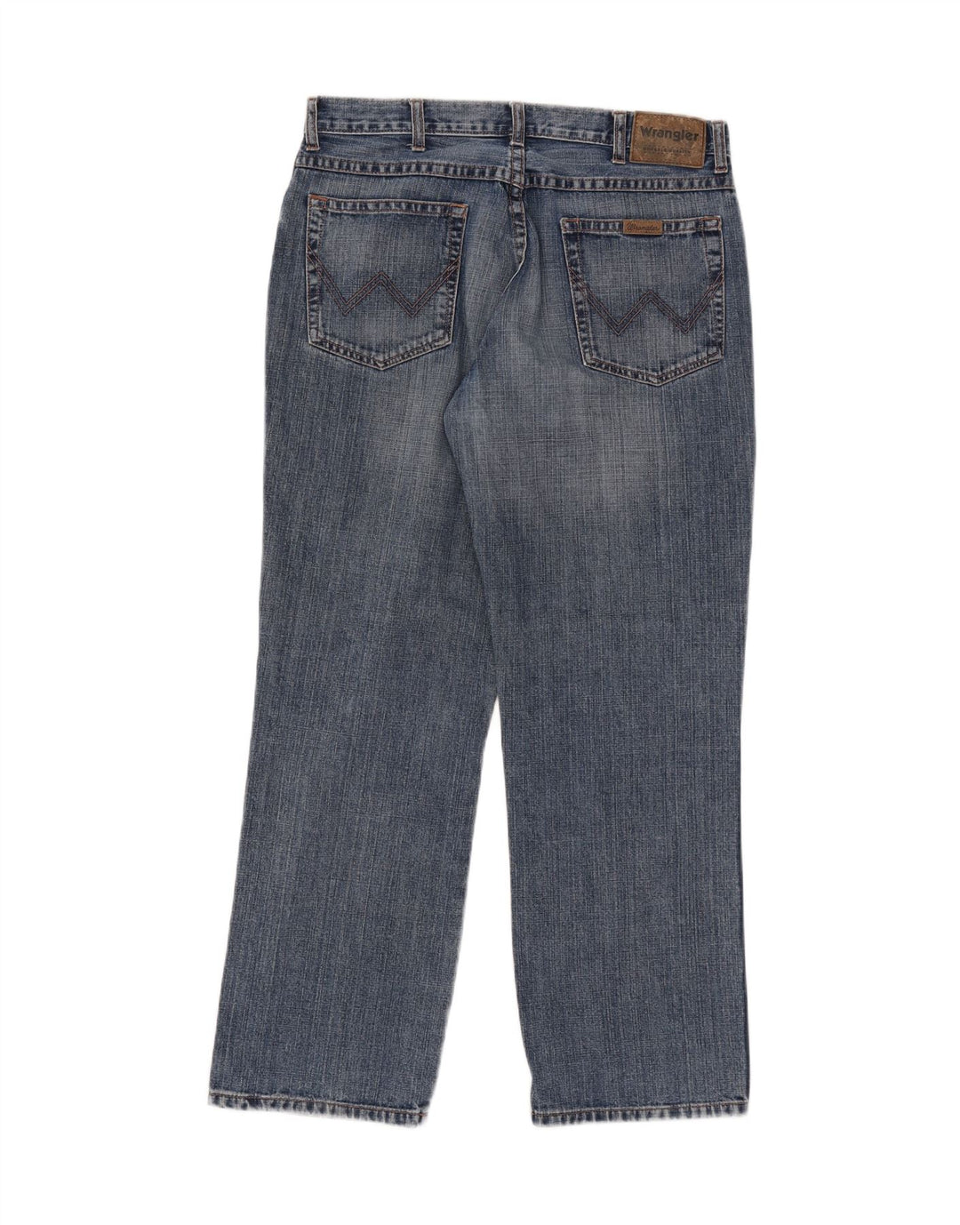 Jeans dritti da uomo Wrangler vestibilità regolare W34 L30 cotone blu
