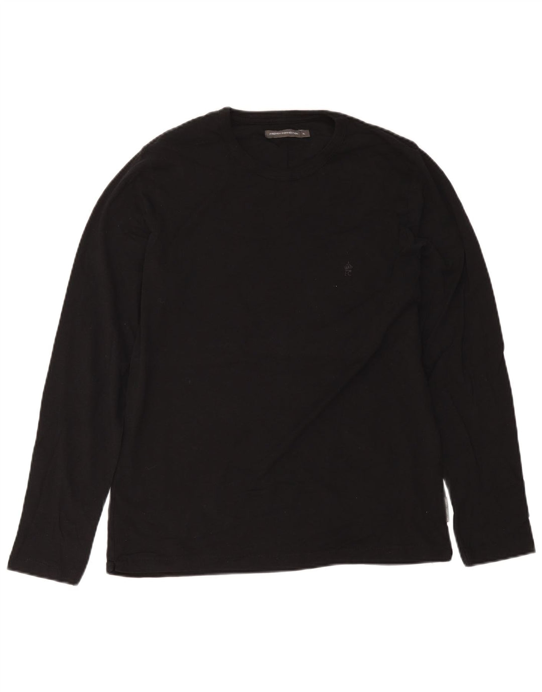 Maglia da uomo a maniche lunghe French Connection XL in cotone nero