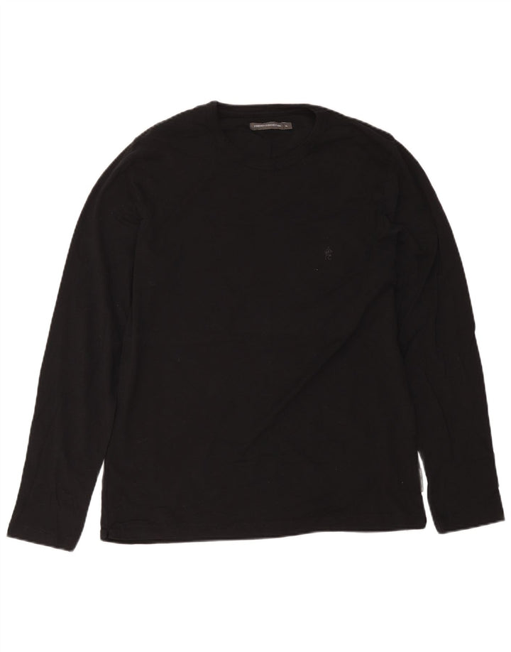 Maglia da uomo a maniche lunghe French Connection XL in cotone nero