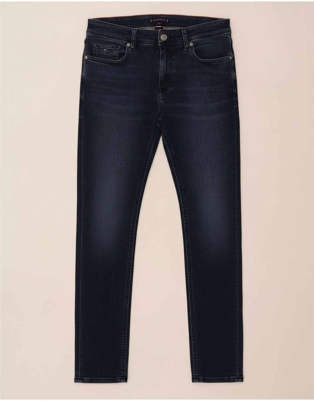 Jeans slim da bambino Tommy Hilfiger 13-14 anni in cotone blu navy