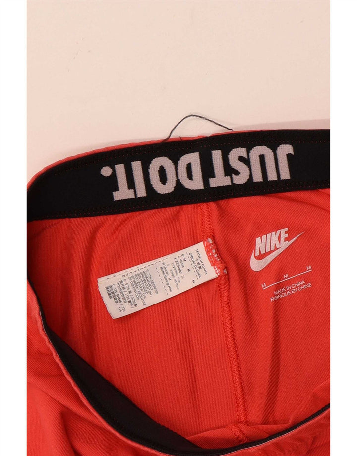 Leggings grafici da donna Nike UK 14 cotone rosso medio