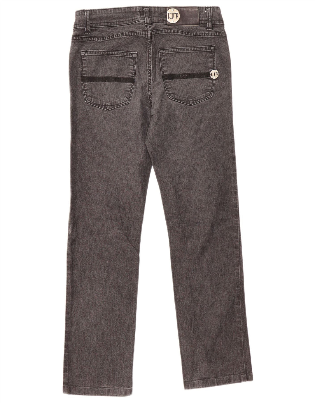 Jeans Dritti Donna Trussardi W26 L27 Cotone Grigio