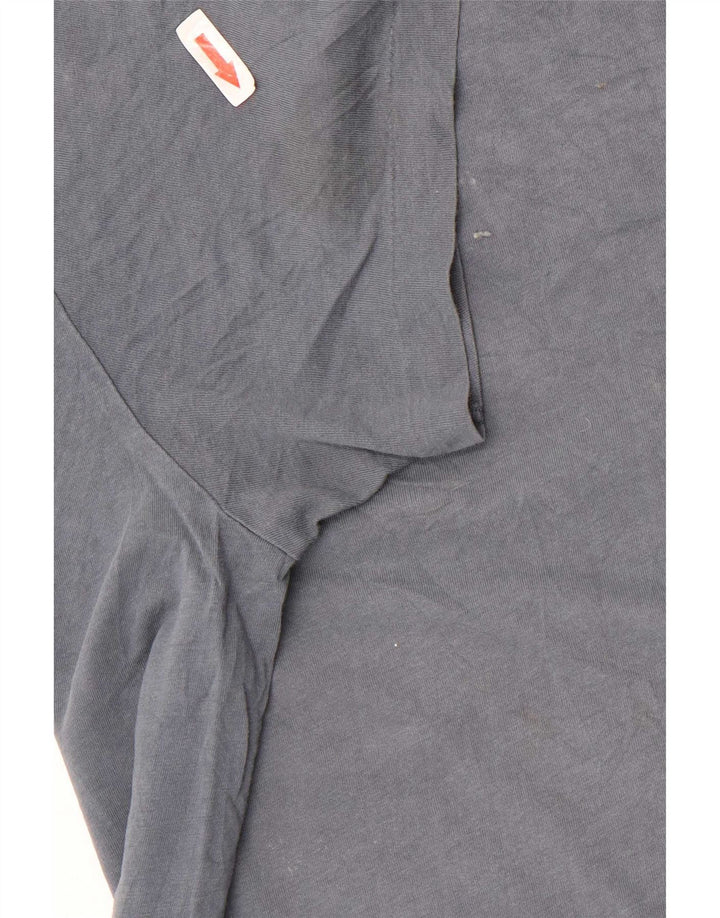 Maglietta da donna All Saints Top UK 16 grande cotone grigio