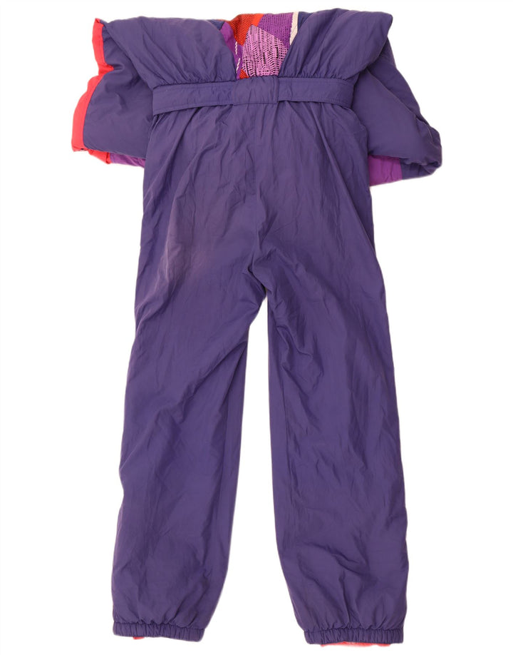 Tuta da sci da uomo Sergio Tacchini in poliestere color block viola medio